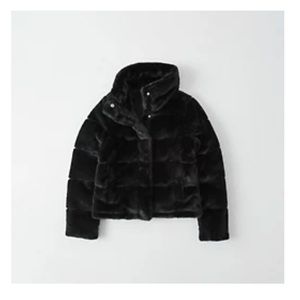 Abercrombie Mini Faux Fur Puffer Jacket